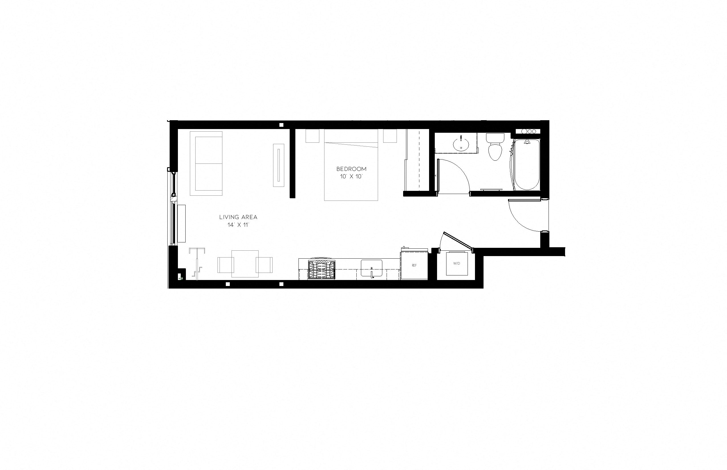 Multnomah Station B1 Floor Plan